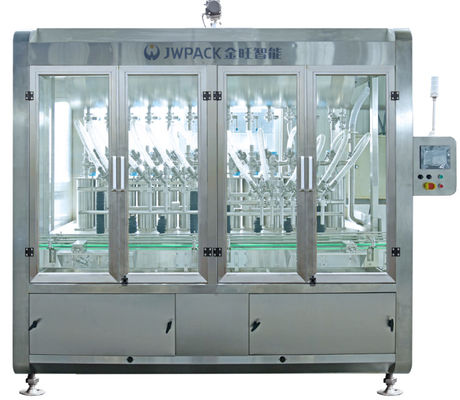 12 Nozul Çözücü Kimyasal Sıvı Dolum Makinesi Otomatik 1-5L 1800 BPH