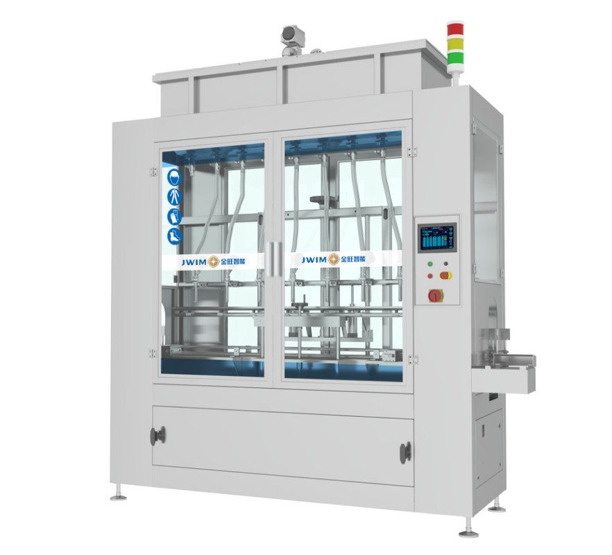 Koroziv Sıvı Kimyasallar 304 Çerçeve 1-5L Mikro Bilgisayar Şişe Doldurma Makinesi