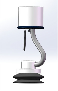 EMLH1202550 Vakum kaldırma sistemi 2800mm*270° Alüminyum alaşımlı raylı sektör çalışma alanı