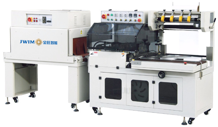 Tam otomatik L şeklinde ısı küçültücü ambalaj makinesi BTA-450/450A+BM-500 Safe