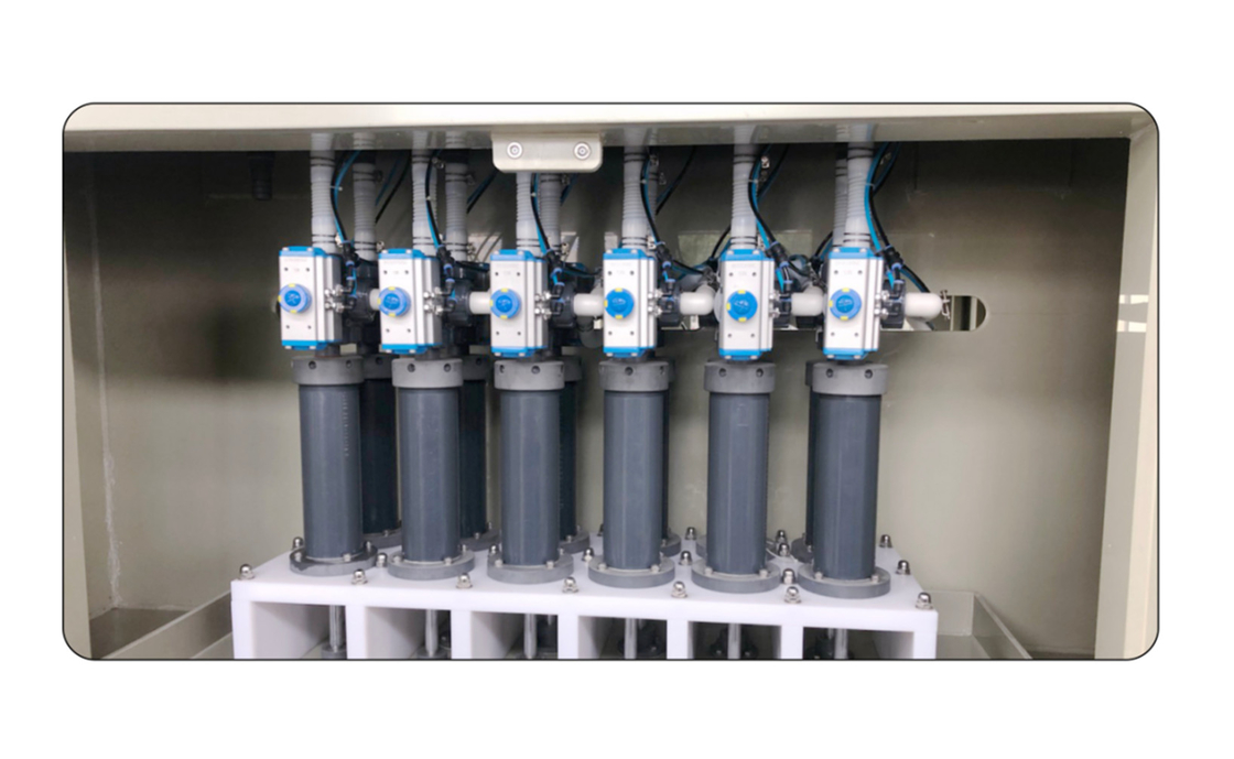 Korrozyona karşı PP Çerçeve 12 nozelli Otomatik Servo Piston Doldurma Makinesi