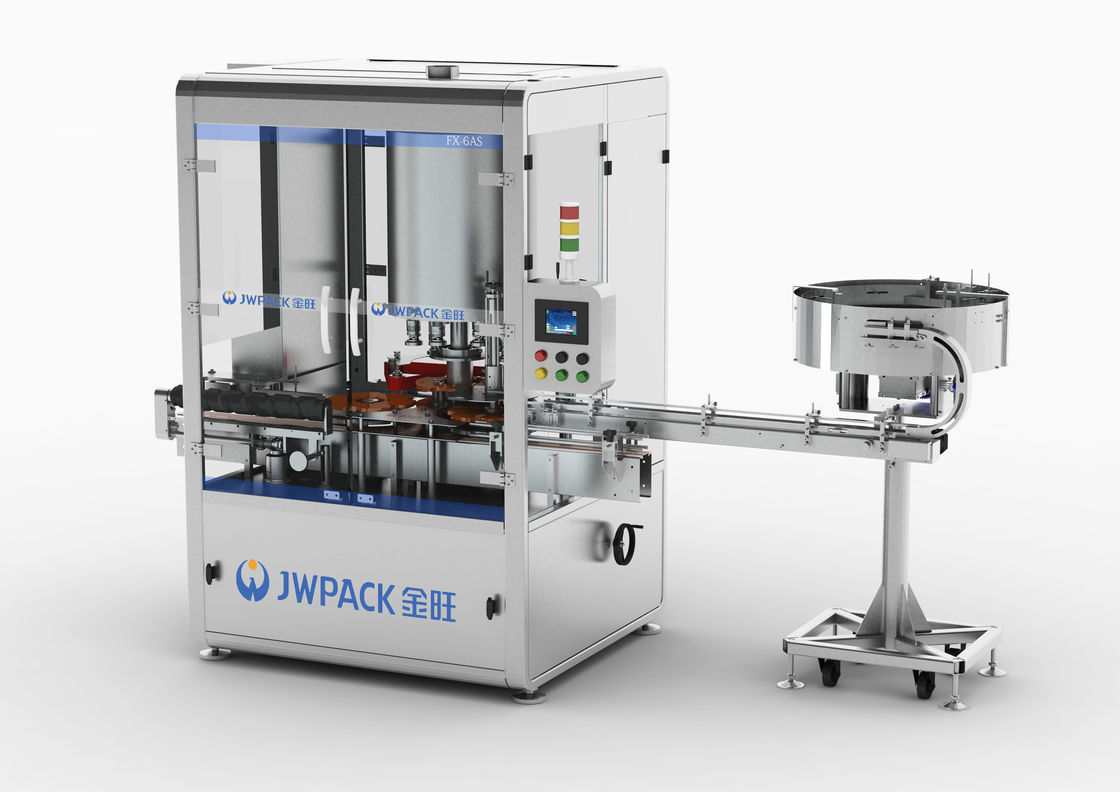 Çoklu Tip Kapak Uyumlu Yüksek Hızlı Otomatik Kapaklama Makinesi 100ml-1L