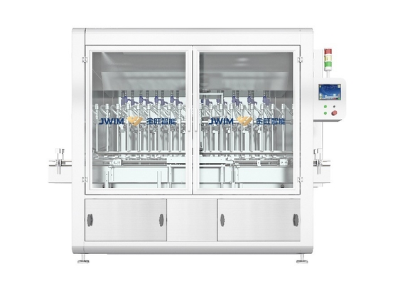 Yüksek Hızlılık 100ml Şişe 16 Doldurma Başlığı Pesticide Piston Kimyasal Sıvı Doldurma Makinesi Yağ Doldurma Makinesi