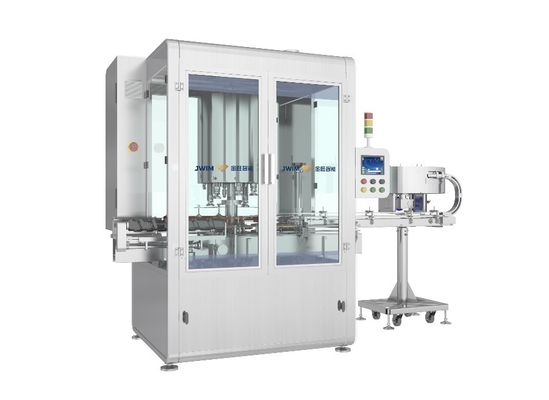 PLC Döner Otomatik Vidalı Kapatma Makinesi 6 Kafa 50ML-1000ML 6500 BPH Otomatik