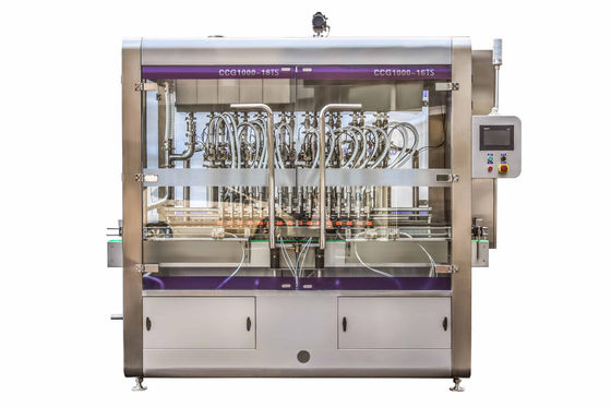 16 Kafa 4000 BPH Hacimsel Sıvı Dolum Makinesi Yemeklik Yağ Şişesi Dolum Makinesi 80ml-1000ml
