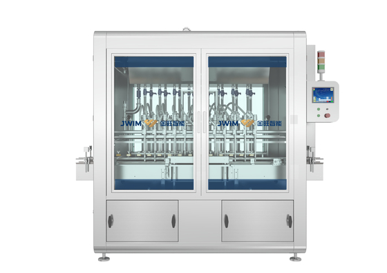 16 Dolum Kafaları Pestisit Pistonlu Sıvı Dolum Makinesi 6000 BPH 50ML-1000ML