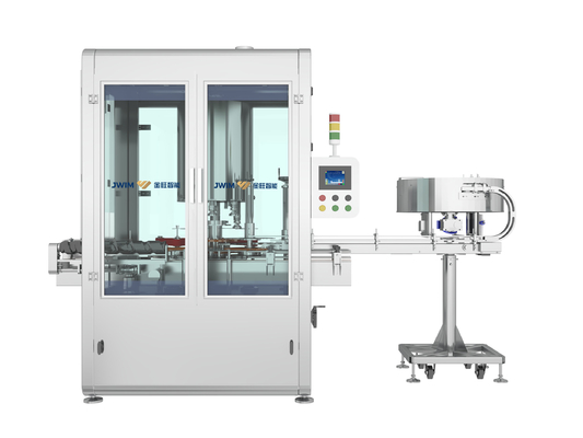 PLC Döner Otomatik Vidalı Kapatma Makinesi 6 Kafa 50ML-1000ML 6500 BPH